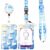 Cute White Goose ID Badge Holder with Breakaway Lanyard & Retractable Badge Reel, Vertical Waterproof Card Holder for Nurse Teacher Student Office Work Name Tag ID Card (White Goose)