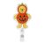 Cute Winnie Pumpkin Halloween Retractable Clip Badge Reel for Nurse Teacher