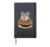 Cute Wolf Spaghetti Pasta Lover Hardcover Journal, Black