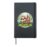 Cute Yoga Sloth Cartoon Relaxing Pose Nature Scene Hardcover Journal, Black