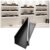 CUTPOIY LED Floating Display Shelf with Transformer, Lighted Wall-Mounted Bookshelf, Illuminated Metal Decor, Modern Light-Up Display S, Black-3PCS-90x20cm