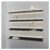 CUTPOIY Versatile Black Floating Wall Shelves with LED Lights – Metal Wall-Mounted Lighted Bookshelf, Stylish Decorative Display Stand, Black-3PCS-150x20cm