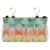 CuwrYet Ink Indian Flag Owl Bedside Storage Caddy Organizer Bed Caddy Hanging with 6 Pockets for Dorm Bed Top Bunk Beds Rooms Book Headboards