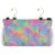 CuwrYet Rainbow Palm Leaf Tropical Bedside Storage Caddy Organizer Bed Caddy Hanging with 6 Pockets for Dorm Bed Top Bunk Beds Rooms Book Headboards
