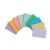 CVUTOVO 9pcs Ruled Index Cards with Holes and Iron Ring, Paper Study Flashcards for School in Class Use, Horizontal Lined Note Cards for Frequent Flipping to Do Lists Random Color