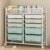 CWKISS 10 Drawer Rolling Storage Cart with Wheels, Mobile Utility Cart with Large Top Basket, Metal Storage Organizer for Classroom, Craft Room, Office, Bathroom, Kitchen & Bedroom, White