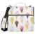 CWUPZAY Cute Ice Cream Zipper Binder 3 Ring 2 Inch