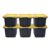 CX Heavy Duty 12-Gallon Stackable Plastic Storage Bins with Lids, 6 Pack