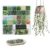 Cxomnndiw DIY Beaded Plant & Bracelet Making Kit, Assorted Beads, Green Glass Flower & Leaf Styles with 2 Types of Beading Wires