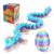 Cybermaker 12in 3D Printed Dragon Egg, Articulated Dragon Toy (Silk Crayon)