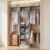 Cyclysio 4FT Small Closet System, 80″H Closet Organizer System with 4 Closets Rods & 3 Shelves, 48″ Closets Organizers and Storage for Small Bedrooms, Laundry Rooms, Cloakrooms, Grey