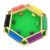 CYEAH Shut The Box Game for 6 Player with 12+4 Dice – Colorful 6 Sided Wooden Board Math Number Games