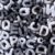 CYEENUT 500g/160pcs Large Hole Letter Beads,Big Alphabet Shaped Beads Color Cloud Letter Beads,Large Hole Chunky Letter Bead for Keychains Purse Bag Charm Kit Backpack (Cloud-Black&White)
