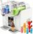 CYMYYDS 430W Dual Tank Slushy Maker, Soft Serve Ice Cream Machine with 7 Preset Programs and Self-Cleaning, Ideals for Frozens Margaritas, Cocktails and Smoothies White