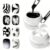 CYOZTE No Wipe Black White Nail Art Liner Gel, Creamy Painting Gel for Lines, Floral & French Nails, UV LED Cure Salon Home DIY Gel Polish