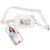 cysiyu Small Crossbody Bag with Phone Lanyard and Wrist Strap Mini Checkered 4.5×6.5 Purse with RFID Clip and Go for Travel (White, Small)