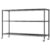cysyd 3-Tier Adjustable Display Rack – Industrial Iron Wire Shelving with Removable Shelves, Locking Casters and Leveling Feet for Retail Store Warehouse Garage Pantry Home Organization