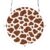 CZXW Cow Print Brown White Acrylic Puzzle Suncatcher