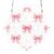 CZXW Pink Bows Ribbons Acrylic Puzzle Suncatcher