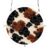 CZXW Retro Cow Black Brown Acrylic Puzzle Suncatcher