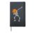 Dabbing Skeleton Pumpkin Head – Halloween Dancing Skeleton Hardcover Journal, Black