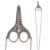 Daconovo Vintage Silver Stainless Steel Sewing Scissors Kit for Crafts and Embroidery
