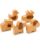 DadCarved 5-Piece Wooden Farm Animal Blocks for Toddlers 1-3