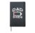 Dad Of 5 Kids Low Battery Funny Fathers Day Daddy Papa Men Hardcover Journal, Black