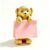 DAECHAO Dog Sticky Note Holder Cute&Super Sticky Notes 3×3，100 Sheets，Pop Up Sticky Note Dispenser，Post It Note Holder，Animal Sticky Note Holder for Desk Cute，Resin Cute Handmade Desk Holder