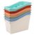 DAGLLGEW 6 Pack Pastel Book Bins – Stackable Plastic Classroom Book Bins, Multipurpose Storage Organizers For Home & Office (11.4×5.5×7.5 Inches) Pastel Classroom Bulk