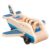 DAGLLGEW Wooden Passenger Plane Set, Toy Airplane with 4 Play Figures and 4 Suitcases for Toddlers, Classic Wooden Toys Perfect for Role-Playing and Skill Development Airplane Toys for Toddlers 3-5