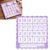 Daily American Mahjong Practice Board with Line Reader,Purple & White