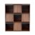 Daklpiw 6 Cube Bookcase, 38″ Wide Horizontal Book Shelf, Wood Floor Standing 3-Tier Bookshelf, Modern Storage Organizer for Bedroom,Office, Walnut