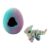DalVick Safe 3D Printed Fantasy Dragon and Eggs Set Miniature Colorful Dinosaur Desk Toy for Decors Enthusiasts Articulated Dragon Model