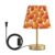 Dalzium 3-Way Dimmable Table Lamp Sport Orange Basketball Bedside Nightstand Lamp for Bedroom, Desk Lamp for Reading Study & Home Office, LED Bulb Included M