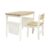 Damoch Family® Kids Desk & Chair Set (Age 3-8) – My First School Desk | Natural Wood Learning Station – Study Table, Art & Craft Table – with Ergonomic Chair | PVC Protector & 2 Storage Bags Supplied.
