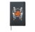 Dancing Skeletons Halloween Skull Witch Hat Pumpkin Squad Hardcover Journal, Black