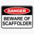 Danger; Beware of Scaffolder Funny Hard Hat Magnet