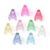 DanLingJewelry 100Pcs Random Letter A Acrylic Beads for Jewelry Craft