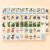 DAO-UPPSE 4-Layer Acrylic Mahjong Set – 160-Tile American Game with Bag Dice & Hardboard Guide(Blue+White)