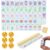DAO-UPPSE 4-Layer Acrylic Western Mahjong Set 160 Tiles – Complete Game with Dice & Travel Bag for Adults Yellow Purple