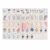 DAO-UPPSE 4-Layer Mahjong Set 160 Tiles – Premium Acrylic American Game with Bag(Light Pink)
