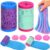 DaoDaoZhu Sensory Sand Kit with Rollers, Stretch Magic Sand Toys for Kids