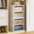 DAOUTIME 4-Tier Stackable Closet Organizers and Storage Shelves, Closet Storage Basket with Wood Tops Extra Storage, Clothes Sweaters Organizer Bins/Cube Storage Drawer for Home Wardrobe, White