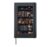 Dark Library Bookshelf with Vintage Books and Flowers Hardcover Journal, Black