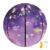 Dark Purple Star Nebula 29.5” Basketball Gift for Girls Kids & Teens