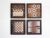 Dark Wood Magnetic Wall Games | Chess | Back Gammon | Tic Tac Toe | Checkers | Wall Hanging or Table Play | Custom Wall Art (Dark Wood Game Set 4)