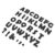 DASHUMIL 150pcs Black Glittery Pre-Cut Paper Letters for Bulletin Boards Lightweight Portable Alphabet Letters for Home Decor and Office Use Simple Elegant Design for Classroom Wall