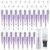 DASTTUIS 75 Pcs DIY Diamond Beadable Pen Kit – 25 Plastic Rhinestone Beaded Pens Bulk with Refills & Bags – Fancy Cute Glitter Pens for Crafting, Students & Teachers – School Supplies (Purple)