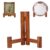 Daunkang Wooden Picture Frame Holder Plate Stands for Display Plate Holder Display Stand Picture Frame Stand Easels Decorative Table Top Easels for Display Room Decor 1 Pack M